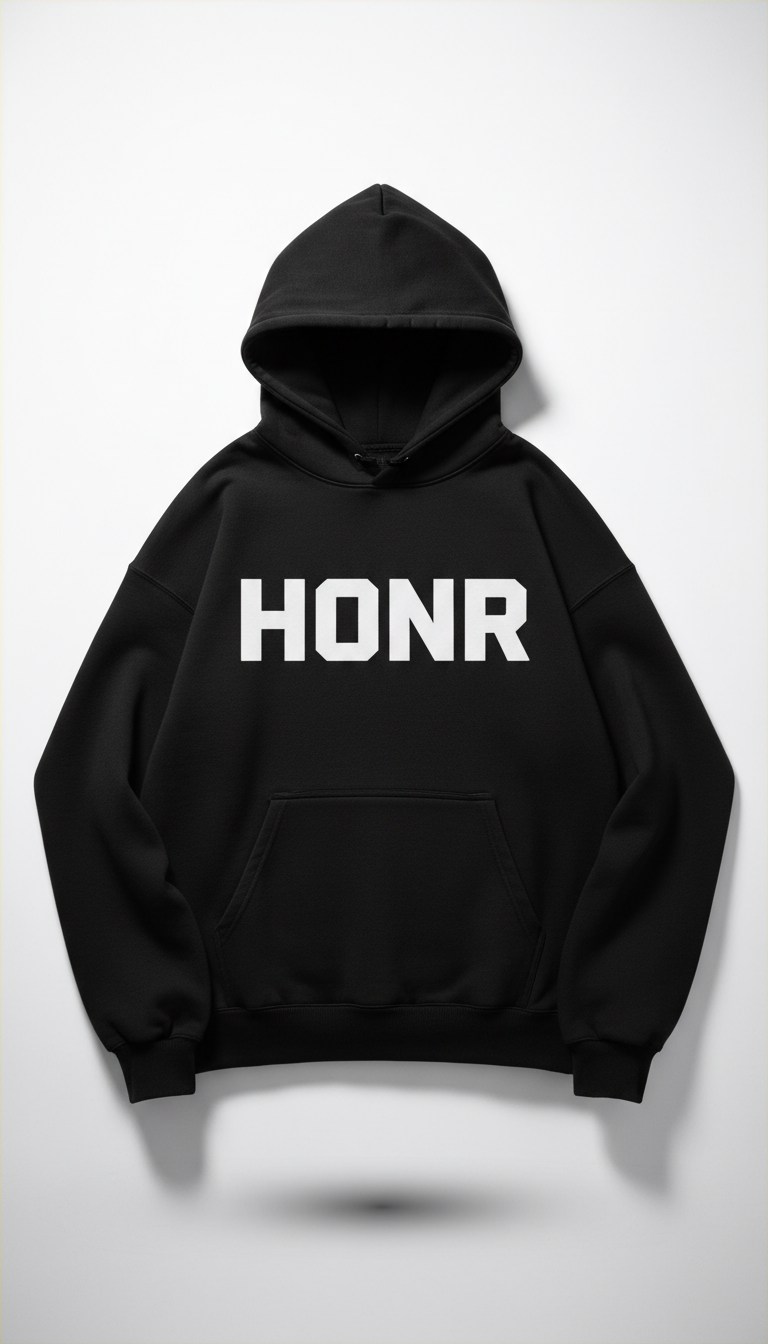 Jet Black Heavyweight Hoodie